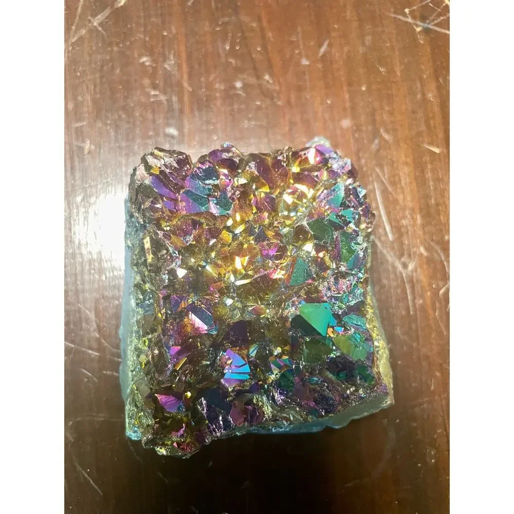 Titanium Aura Quartz Cluster - 386 Grams (13.6 oz)